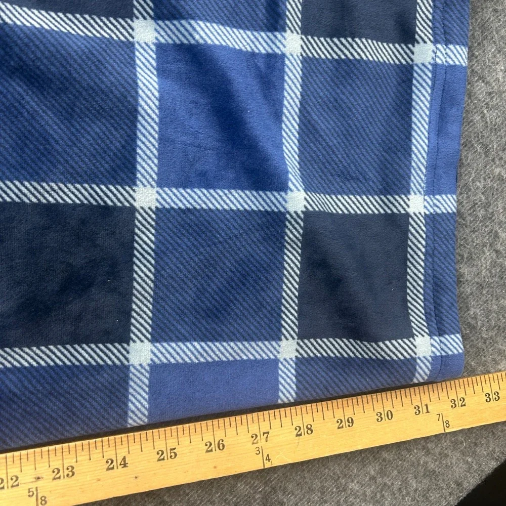 Roundtree & Yorke Mens Pajama Pants 2XB Plaid Blue Loungewear